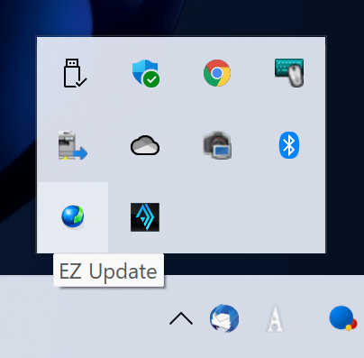 ASUS EZ Updateのスタートアップアイコン