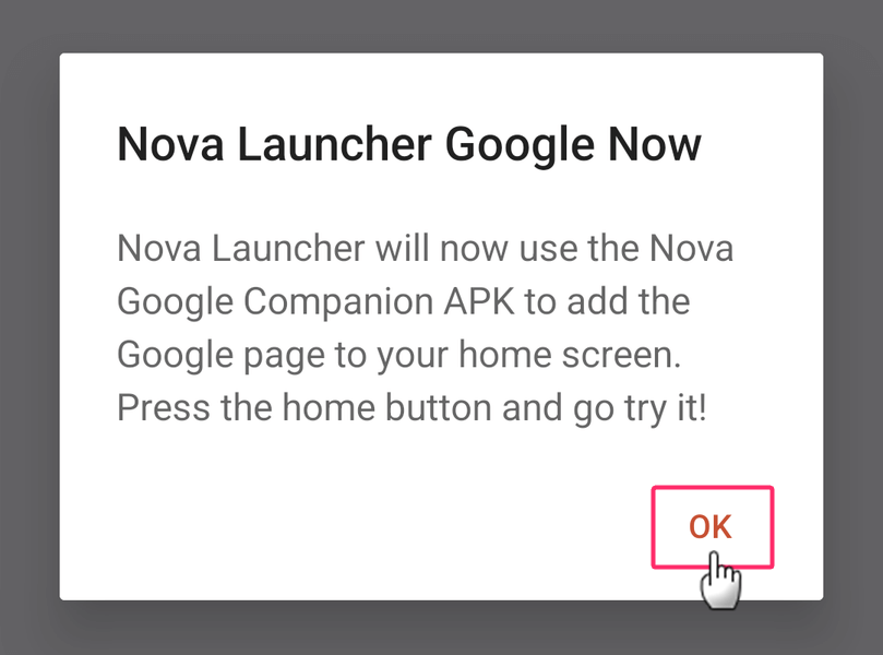 Nova Launchr Google Now