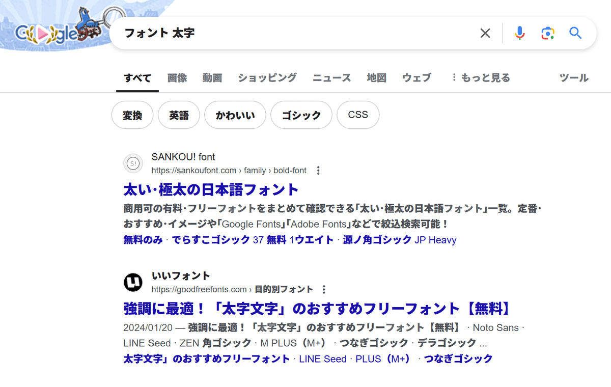 Google chrome ブラウザのフォントが太字になった